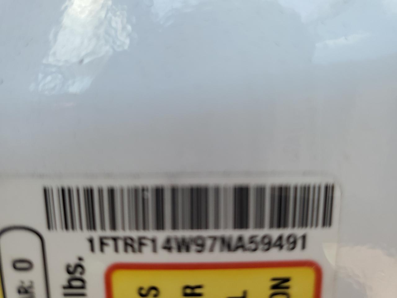 2007 Ford F150 VIN: 1FTRF14W97NA59491 Lot: 71630645