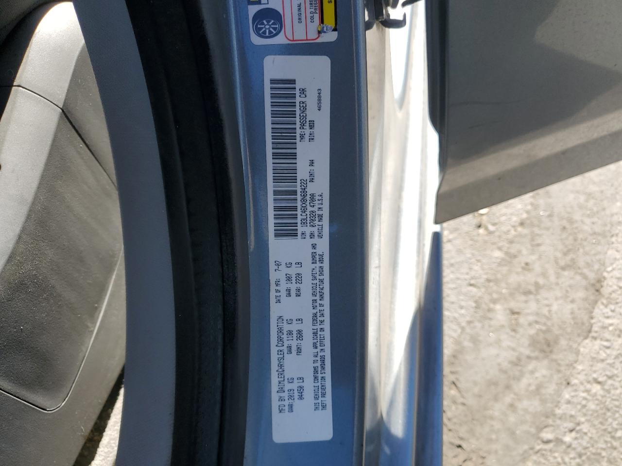 2008 Dodge Avenger Se VIN: 1B3LC46KX8N684222 Lot: 80759525