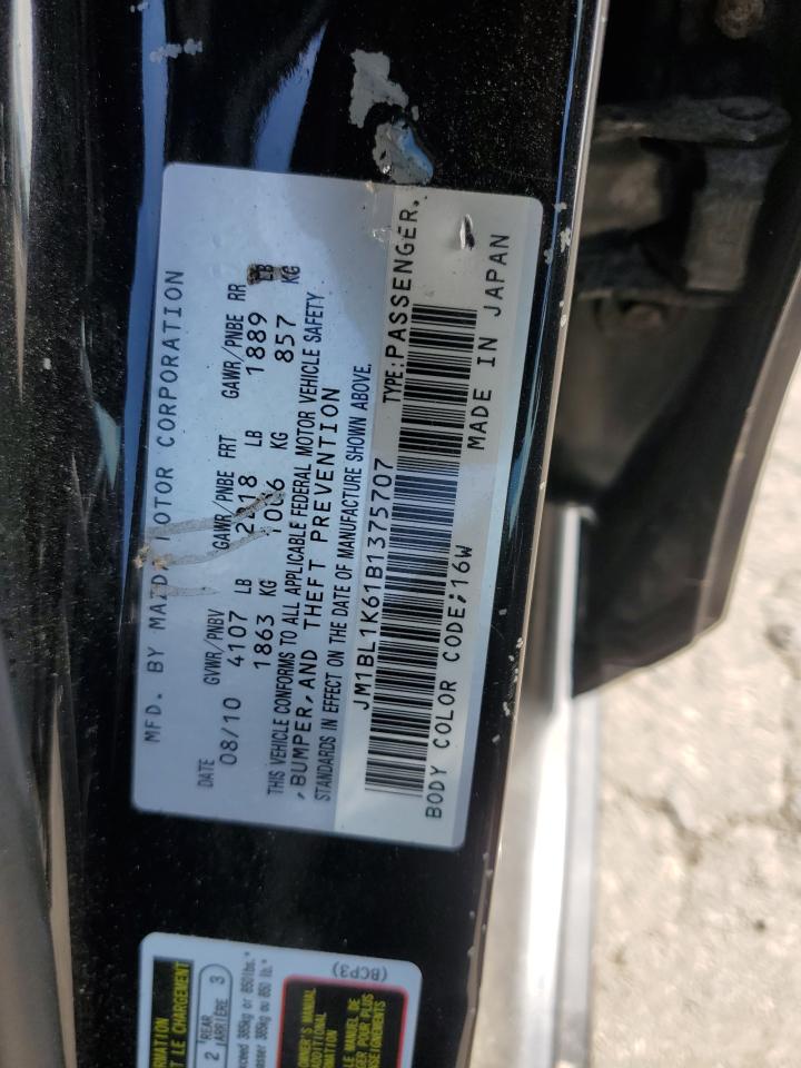 2011 Mazda 3 S VIN: JM1BL1K61B1375707 Lot: 80392965