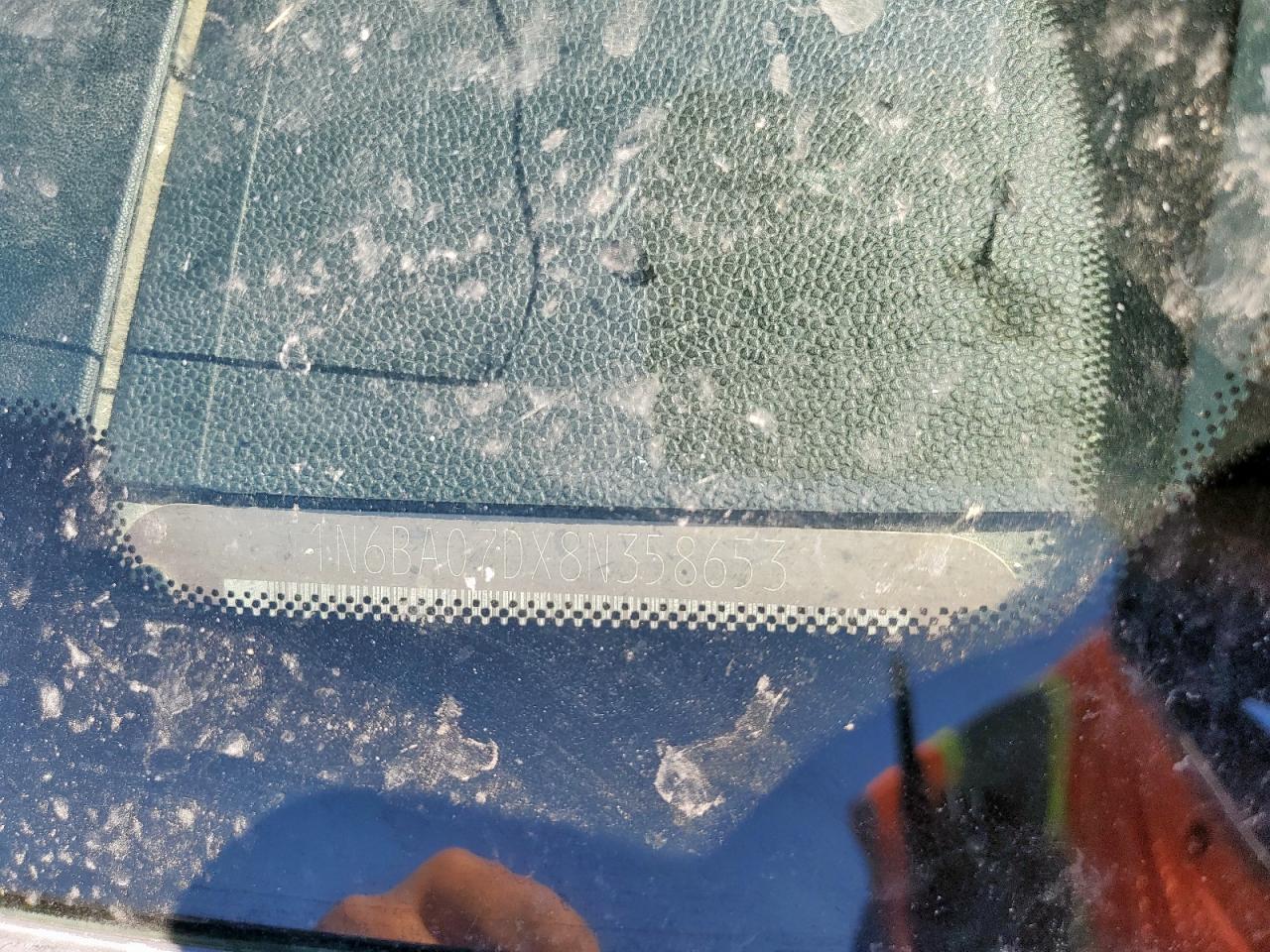 2008 Nissan Titan Xe VIN: 1N6BA07DX8N358653 Lot: 84276985