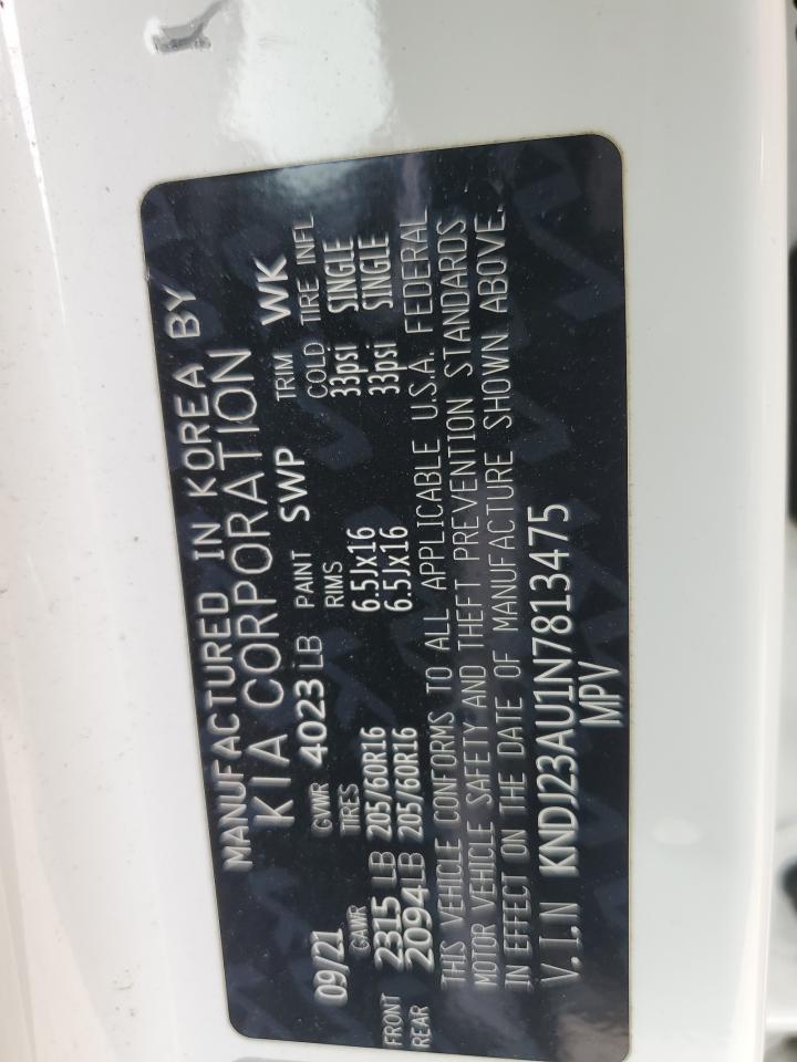 2022 Kia Soul Lx VIN: KNDJ23AU1N7813475 Lot: 82054205