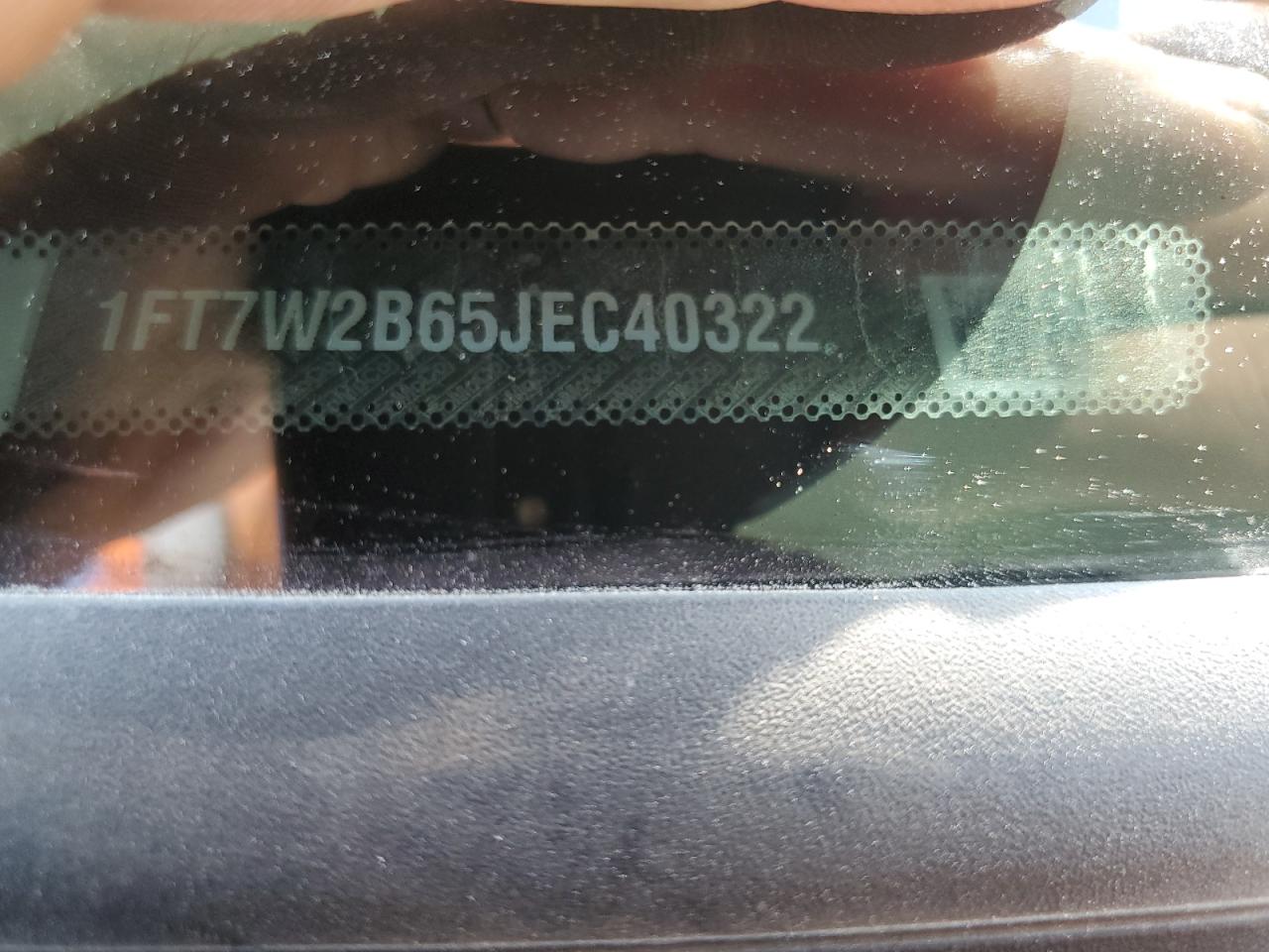 2018 Ford F250 Super Duty VIN: 1FT7W2B65JEC40322 Lot: 71120905