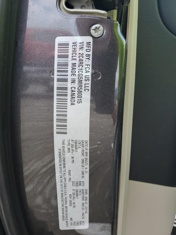 2021 Chrysler Voyager Lx VIN: 2C4RC1CG5MR580015 Lot: 83925725