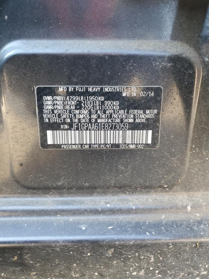 2014 Subaru Impreza VIN: JF1GPAA61E8273059 Lot: 80474255