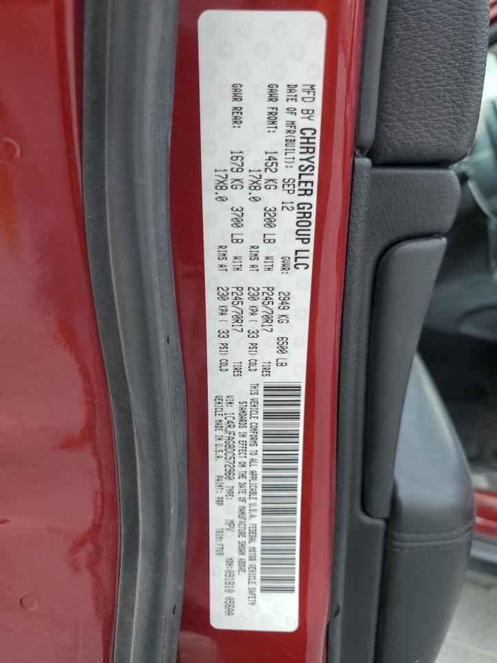 2013 Jeep Grand Cherokee Laredo VIN: 1C4RJFAG8DC572960 Lot: 81327165