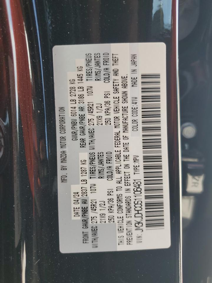 2025 Mazda Cx-70 Premium VIN: JM3KJDHC0S1106481 Lot: 81608425