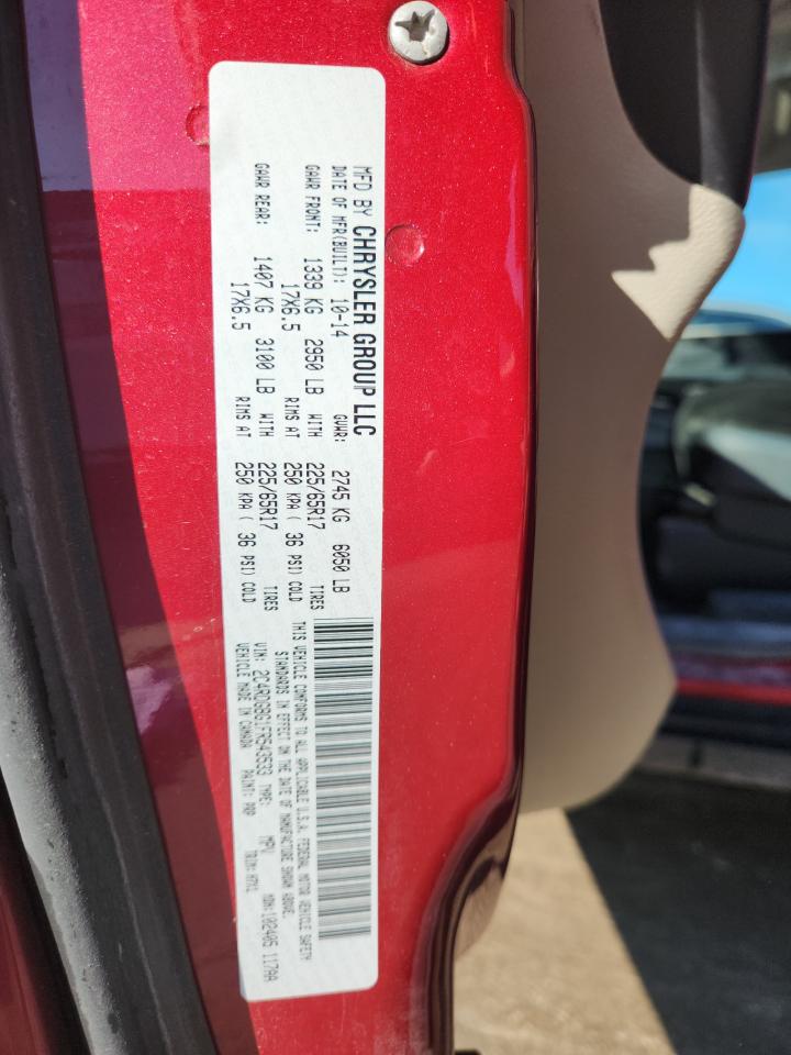 2015 Dodge Grand Caravan Se VIN: 2C4RDGBG1FR543533 Lot: 81491395