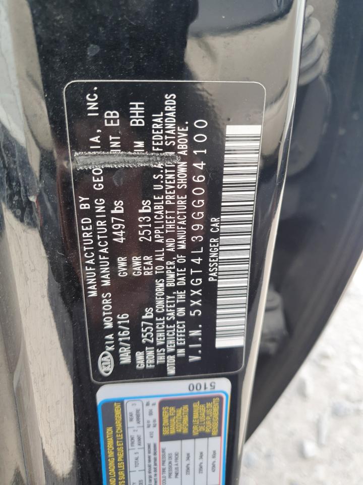 2016 Kia Optima Lx VIN: 5XXGT4L39GG064100 Lot: 80362025