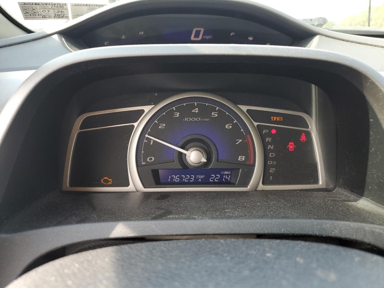 2009 Honda Civic Lx VIN: 2HGFA16519H547353 Lot: 80873645