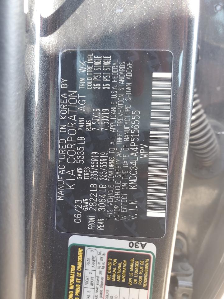 2023 Kia Ev6 Light VIN: KNDC34LA4P5156555 Lot: 81375815