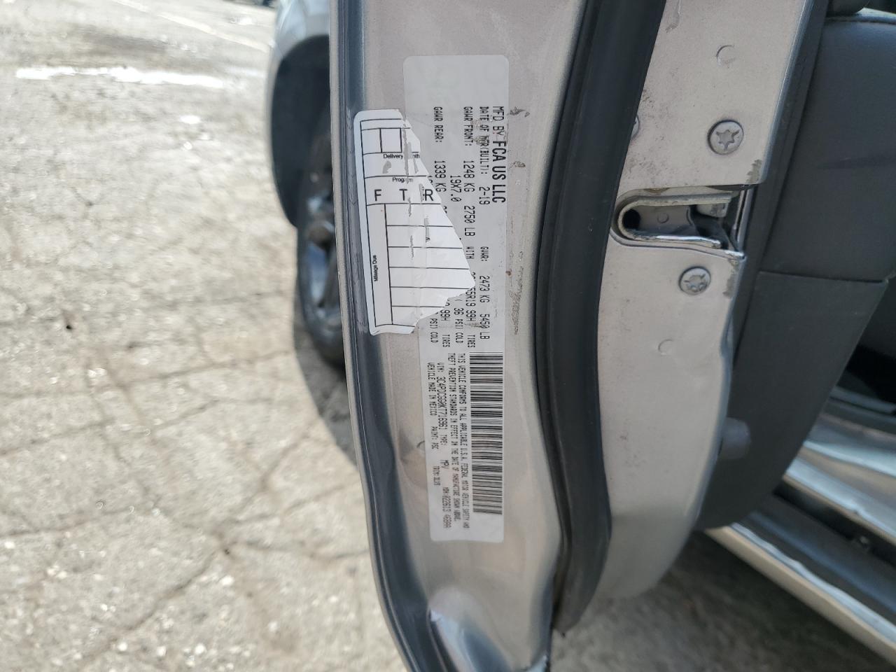 2019 Dodge Journey Crossroad VIN: 3C4PDCGG0KT716961 Lot: 83750995