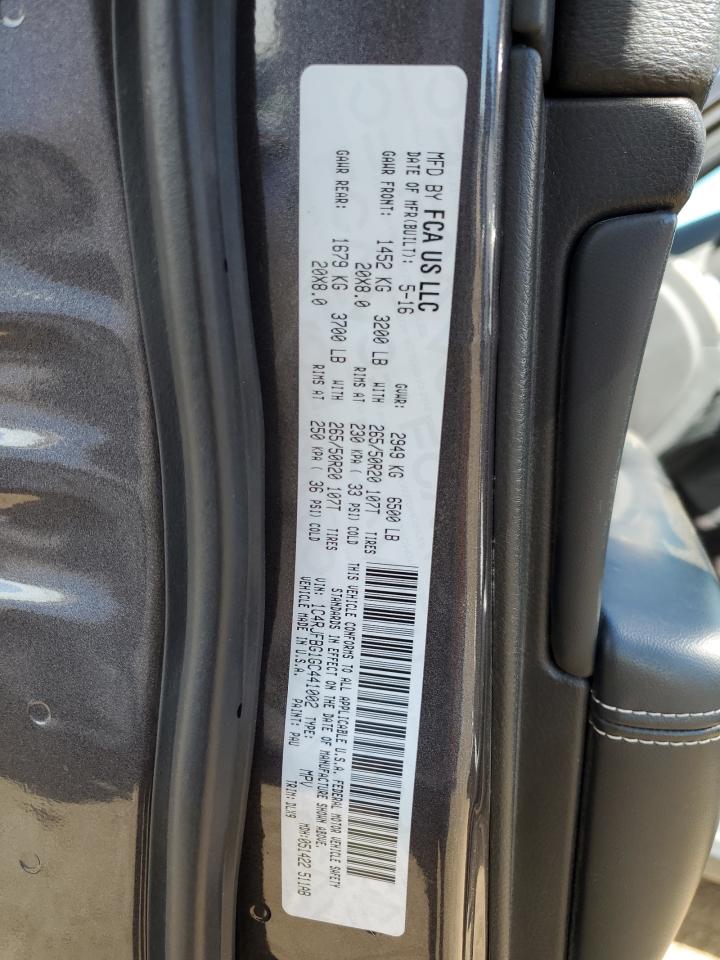 2016 Jeep Grand Cherokee Limited VIN: 1C4RJFBG1GC441002 Lot: 81032135