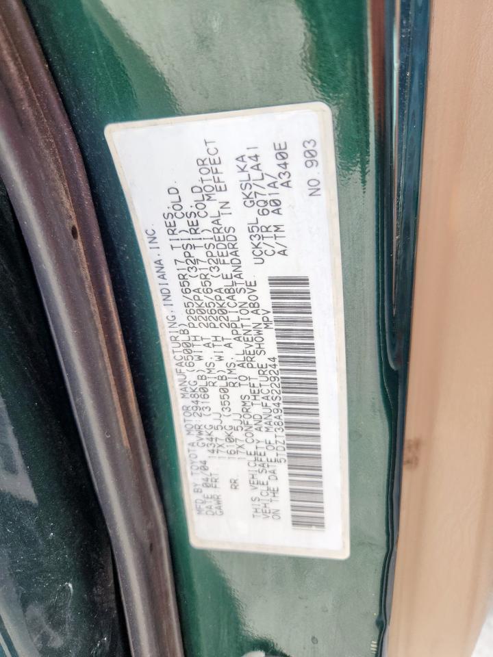 2004 Toyota Sequoia Limited VIN: 5TDZT38A94S229244 Lot: 81417205