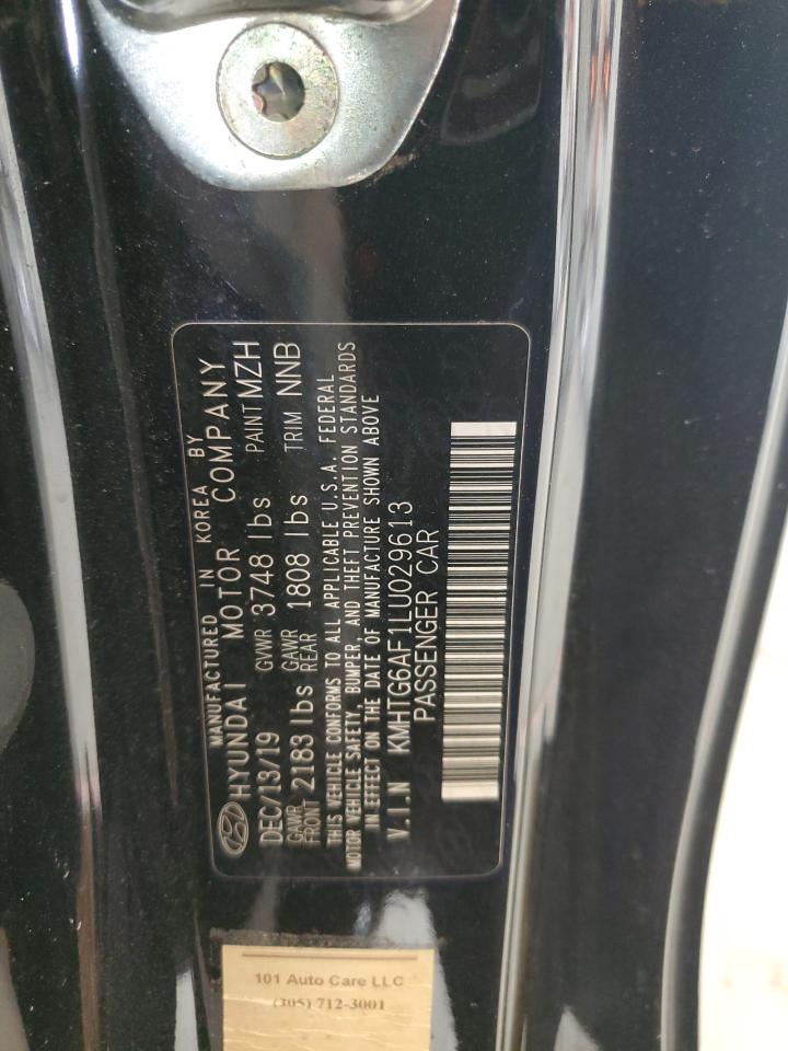 2020 Hyundai Veloster Base VIN: KMHTG6AF1LU029613 Lot: 85203355