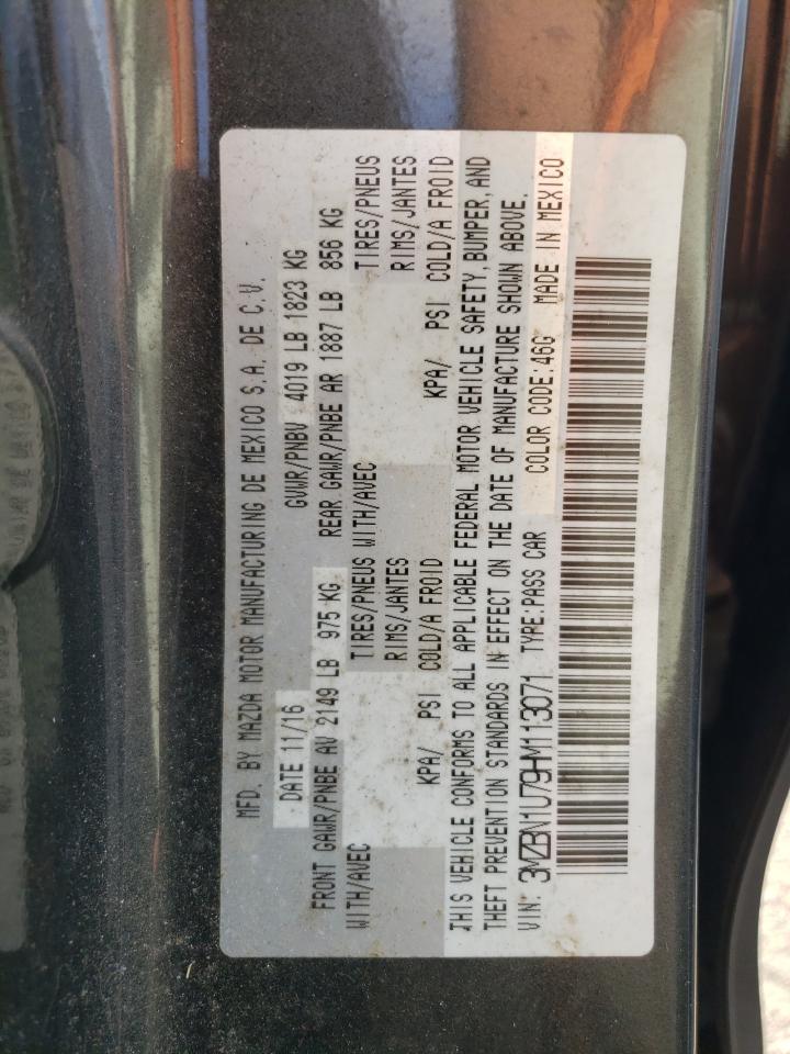 2017 Mazda 3 Sport VIN: 3MZBN1U79HM113071 Lot: 72071235