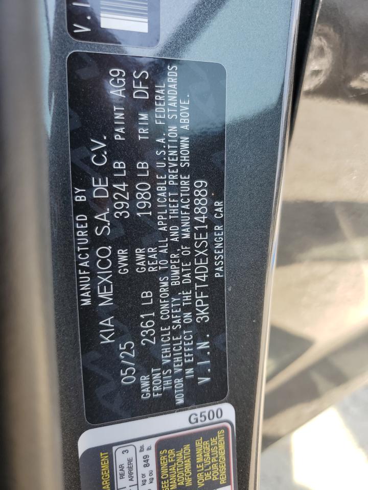 2025 Kia K4 Lx VIN: 3KPFT4DEXSE148889 Lot: 71490405
