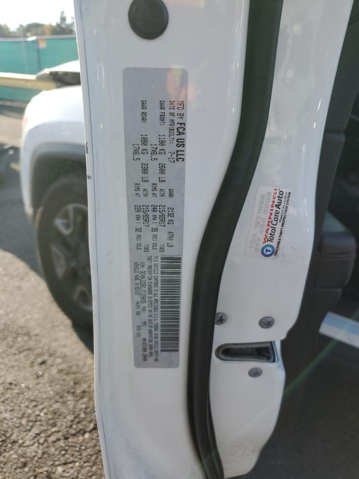 2018 Jeep Compass Trailhawk VIN: 3C4NJDDB1JT129035 Lot: 81118565