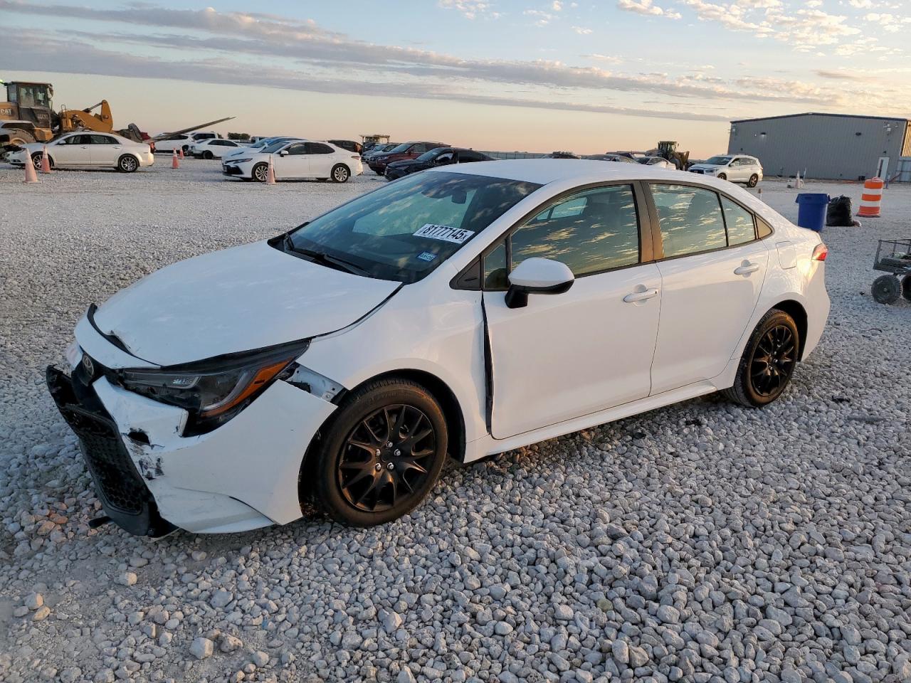 2022 Toyota Corolla Le white null gasoline 5YFEPMAE6NP375813 photo #1