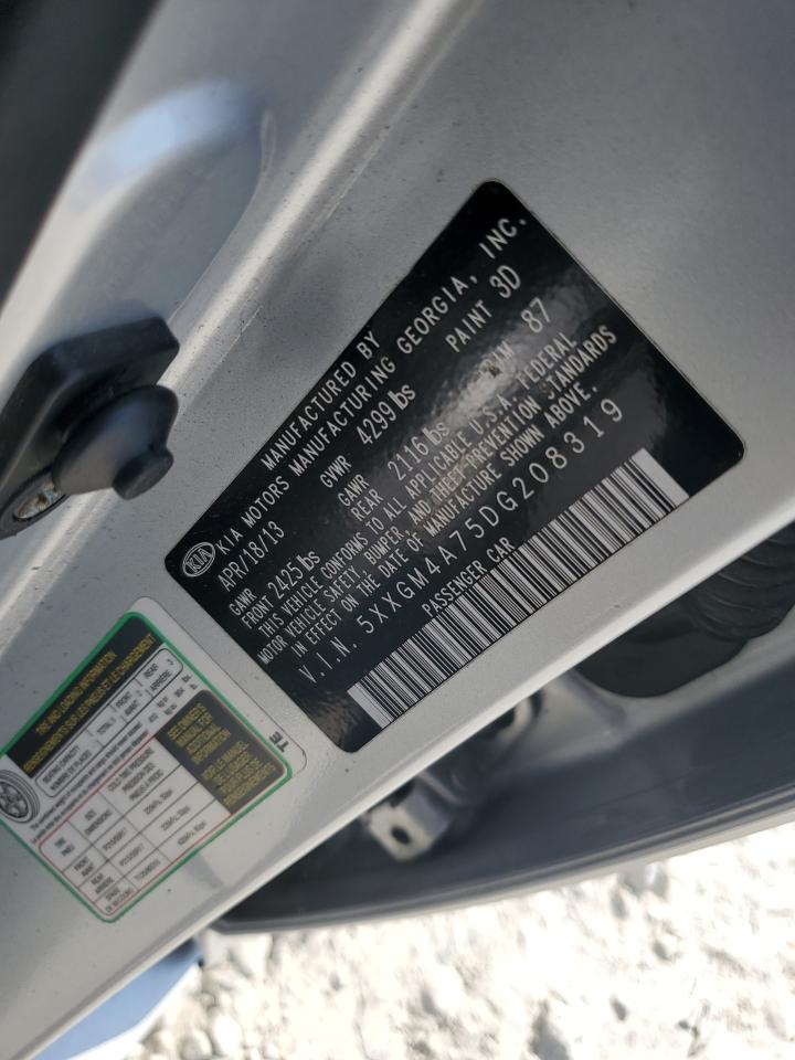 2013 Kia Optima Lx VIN: 5XXGM4A75DG208319 Lot: 80513695