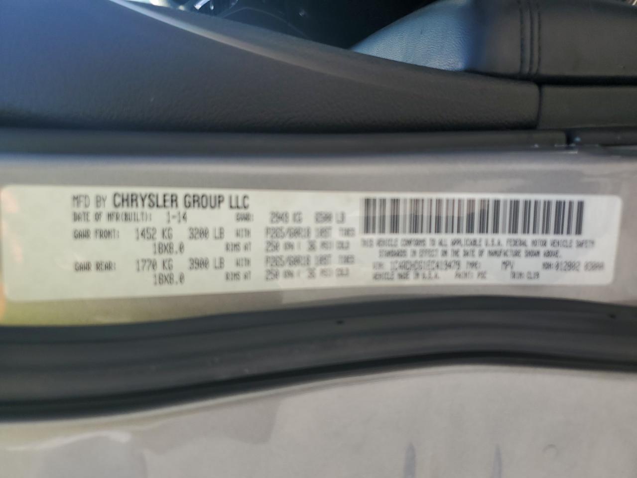 2014 Dodge Durango Limited VIN: 1C4RDHDG1EC419479 Lot: 80712785