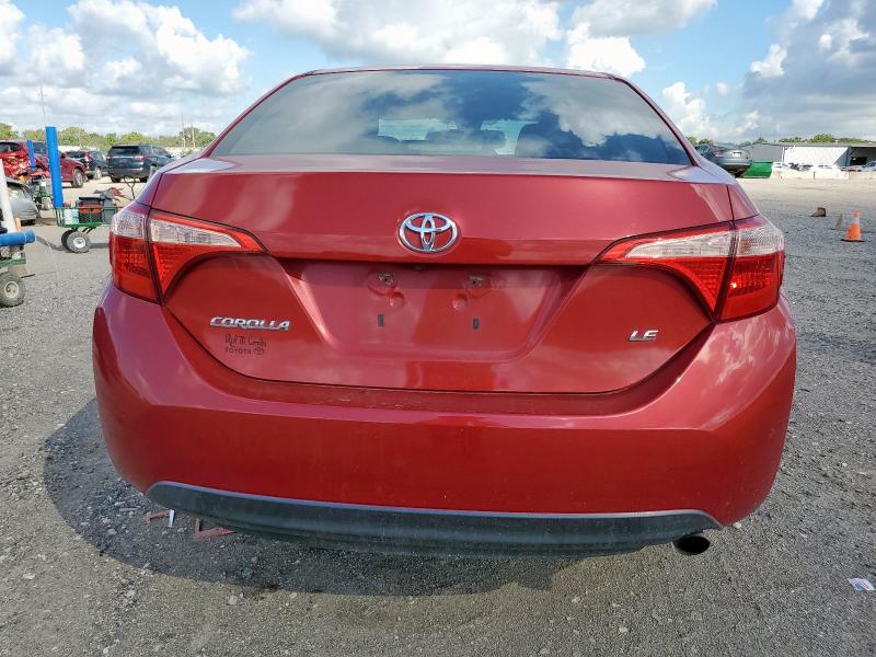  TOYOTA COROLLA 2017 Красный