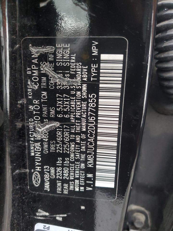 2013 Hyundai Tucson Gls VIN: KM8JUCAC2DU677855 Lot: 83804705
