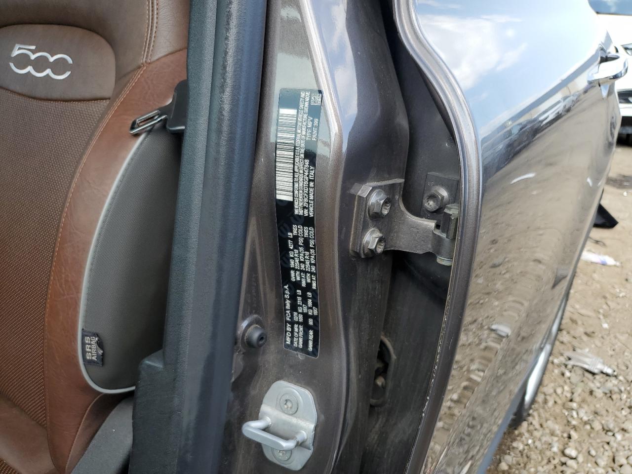 2016 Fiat 500X Lounge VIN: ZFBCFXDT6GP447848 Lot: 80479675