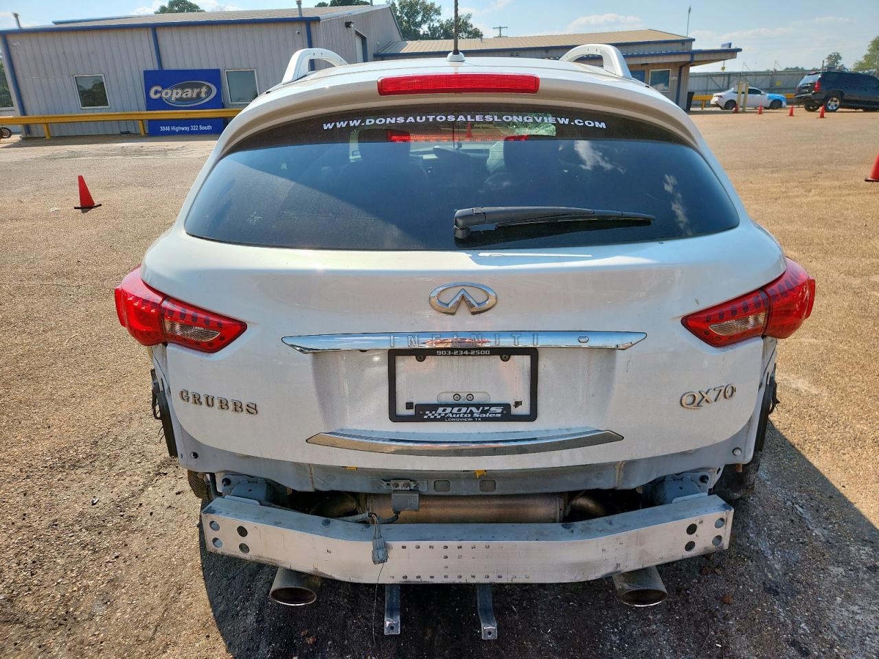 2016 Infiniti Qx70 VIN: JN8CS1MUXGM670172 Lot: 80396885