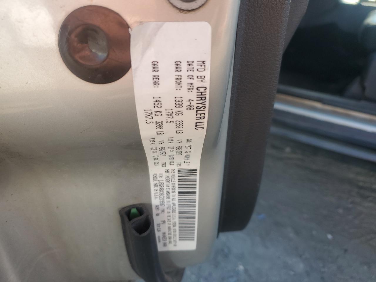 2008 Jeep Grand Cherokee Laredo VIN: 1J8GR48KX8C219987 Lot: 71666925