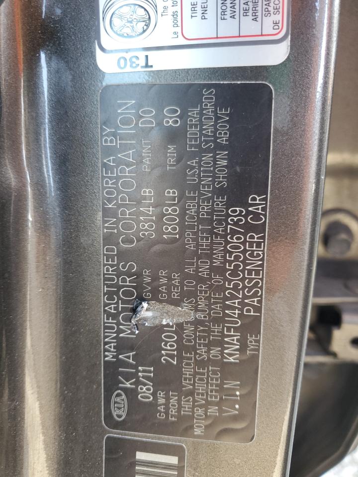 2012 Kia Forte Ex VIN: KNAFU4A25C5506739 Lot: 71650625