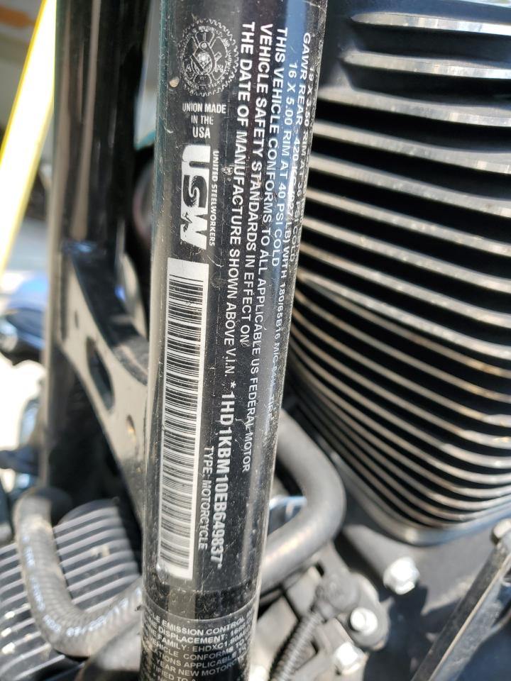 2014 Harley-Davidson Flhx Street Glide VIN: 1HD1KBM10EB649837 Lot: 71450815