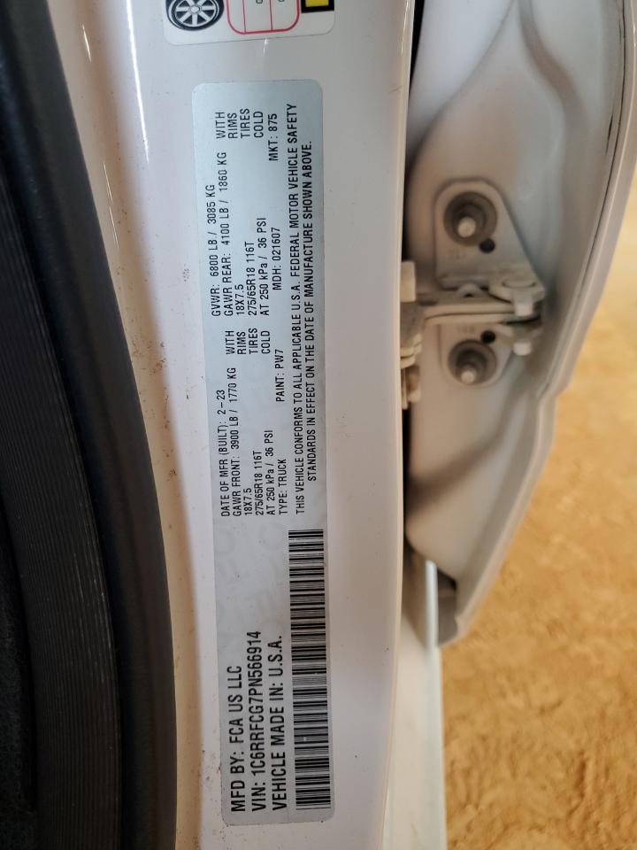 2023 Ram 1500 Tradesman VIN: 1C6RRFCG7PN566914 Lot: 69796015