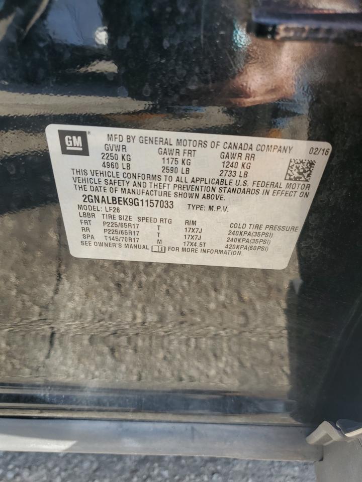 2016 Chevrolet Equinox Ls VIN: 2GNALBEK9G1157033 Lot: 84029105