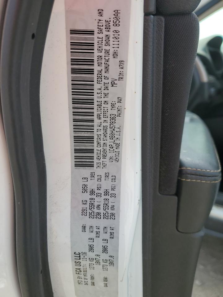 2017 Jeep Cherokee Sport VIN: 1C4PJLAB0HW578363 Lot: 80407935