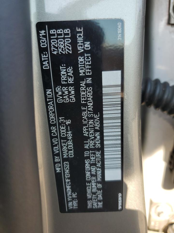 YV140MFC1F1314523 VOLVO S60 2015 TAN Photo 13