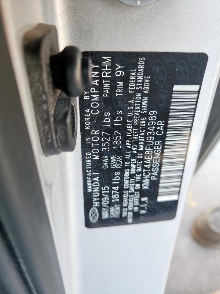 2015 Hyundai Accent Gls VIN: KMHCT4AE8FU934989 Lot: 80535555