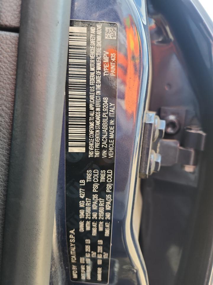 2020 Jeep Renegade Latitude VIN: ZACNJABB8LPL92048 Lot: 69050225