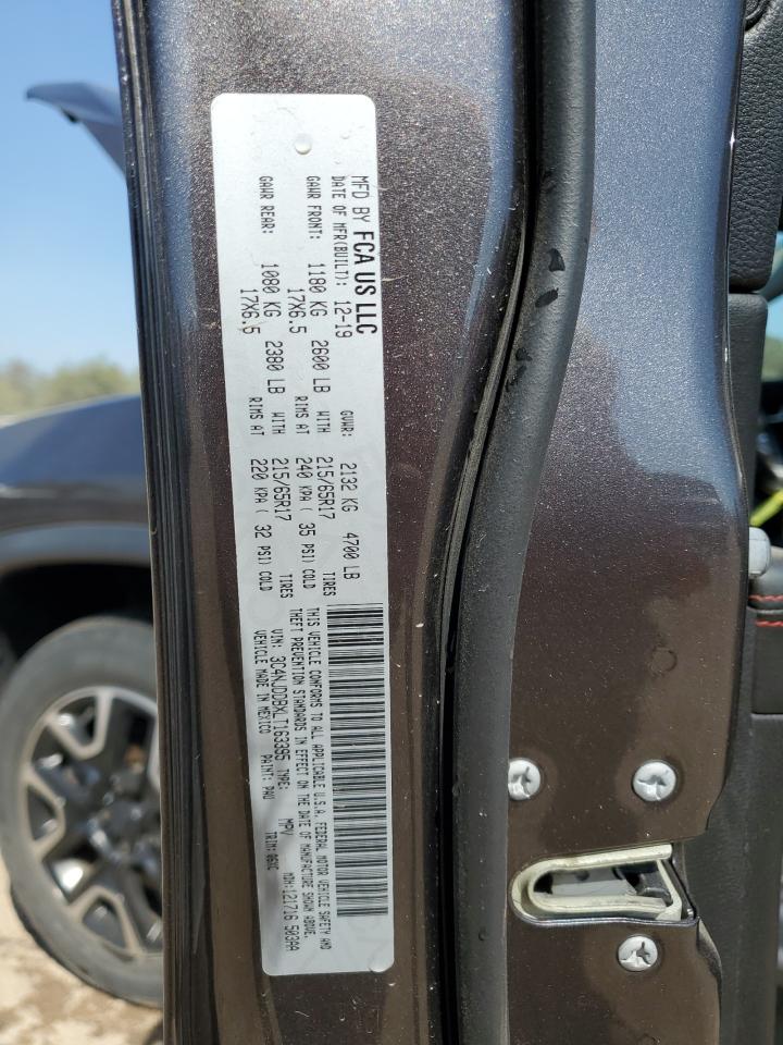 2020 Jeep Compass Trailhawk VIN: 3C4NJDDBXLT163395 Lot: 81366435