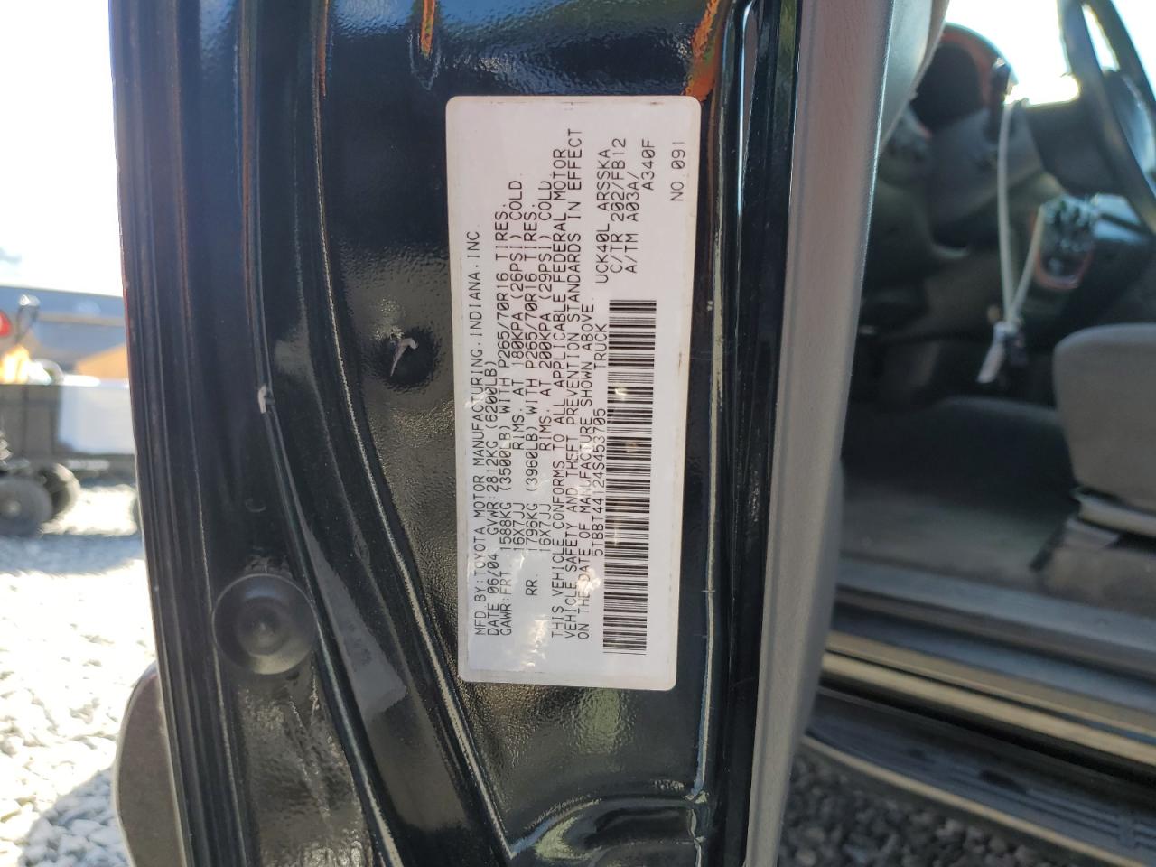 2004 Toyota Tundra Access Cab Sr5 VIN: 5TBBT44124S453705 Lot: 80667205