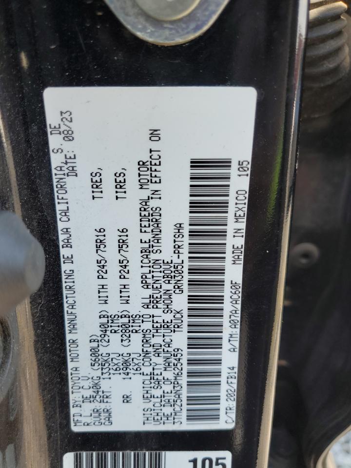 2023 Toyota Tacoma Double Cab VIN: 3TMCZ5AN3PM625459 Lot: 83806765