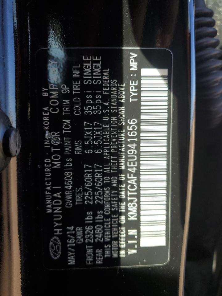 2014 Hyundai Tucson Gls VIN: KM8JTCAF4EU941656 Lot: 81768965