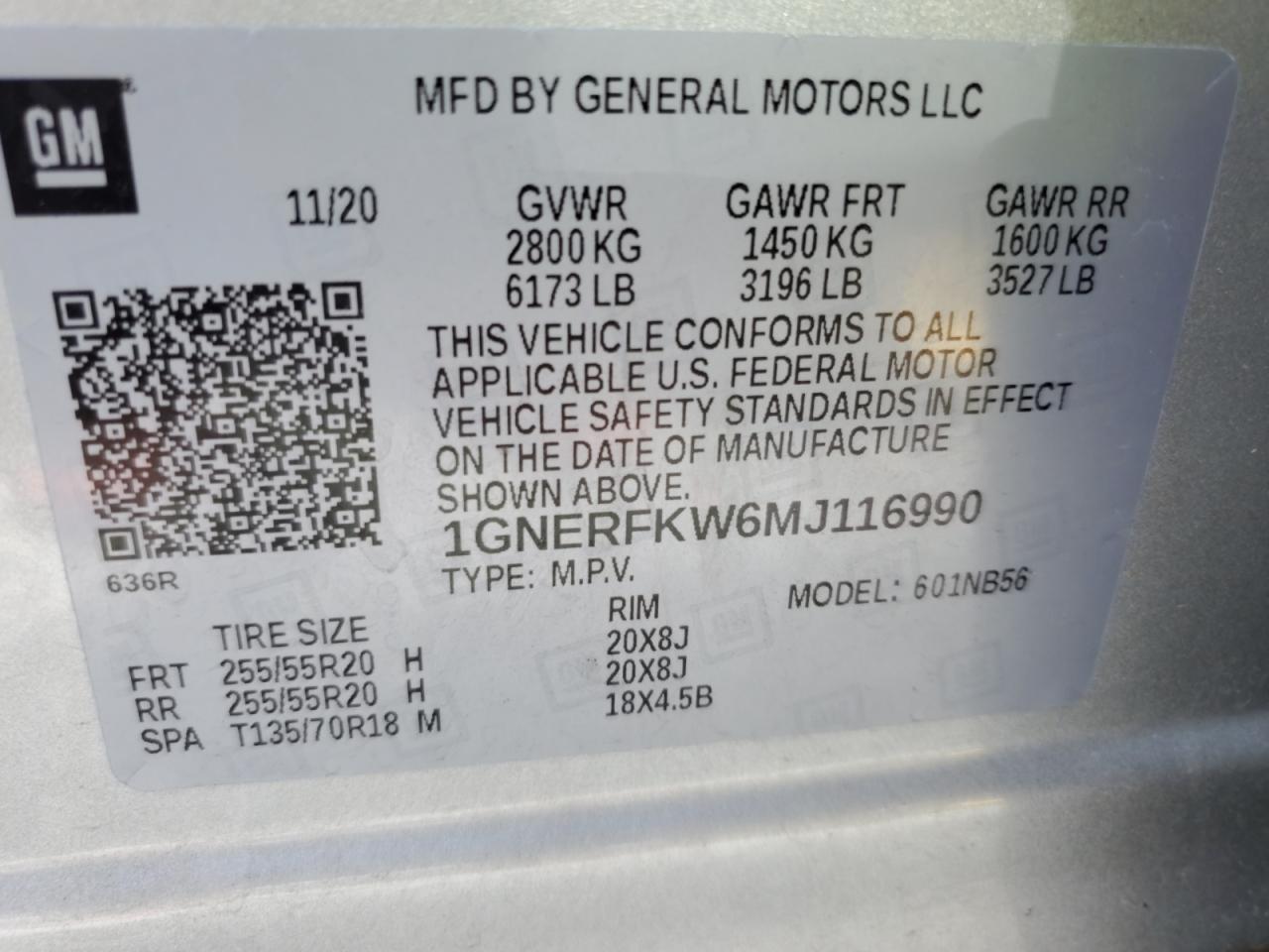 2021 Chevrolet Traverse Ls VIN: 1GNERFKW6MJ116990 Lot: 84774265