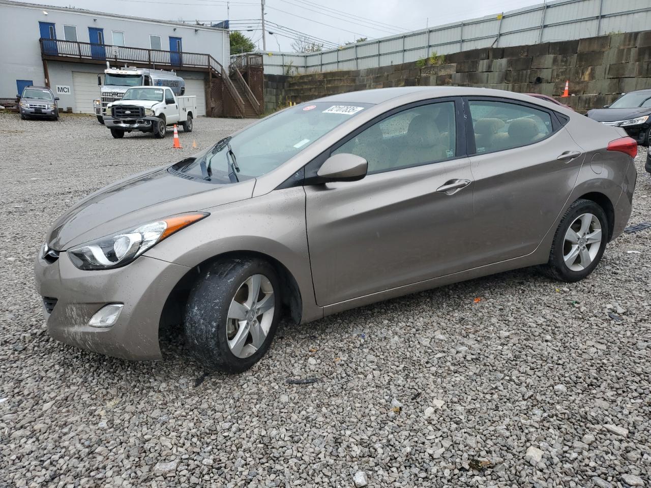 2013 Hyundai Elantra Gls beige  gas 5NPDH4AE0DH206097 photo #1