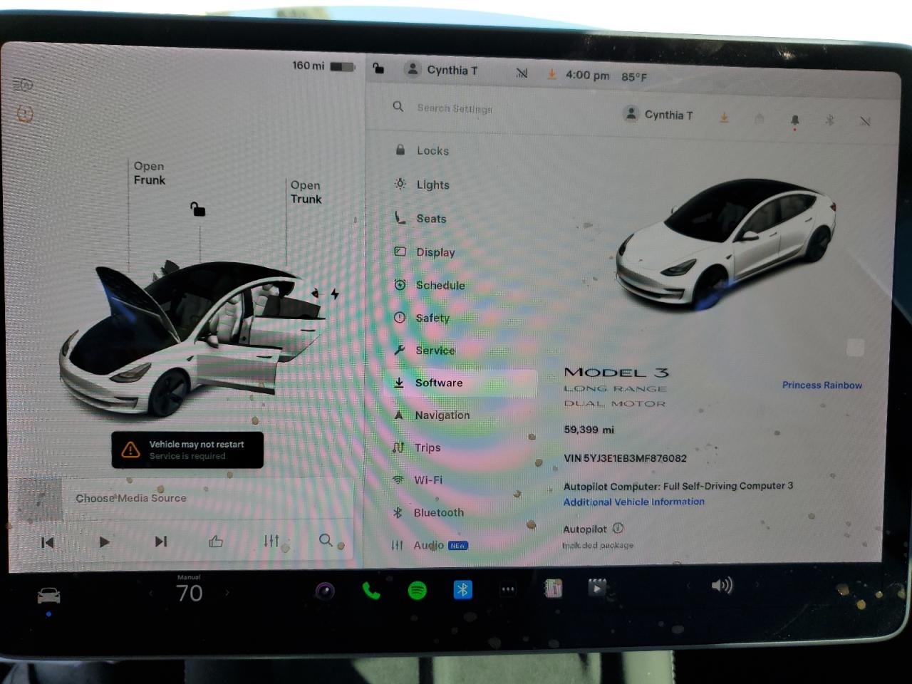 2021 Tesla Model 3 VIN: 5YJ3E1EB3MF876082 Lot: 83864045