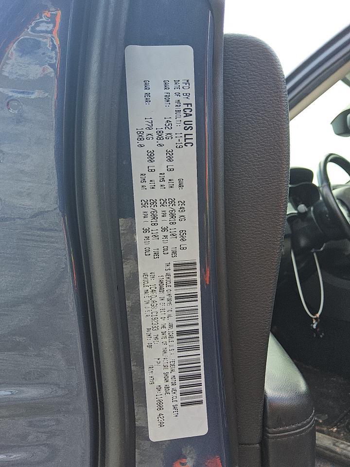 2020 Dodge Durango Sxt VIN: 1C4RDJAG8LC192333 Lot: 84369355