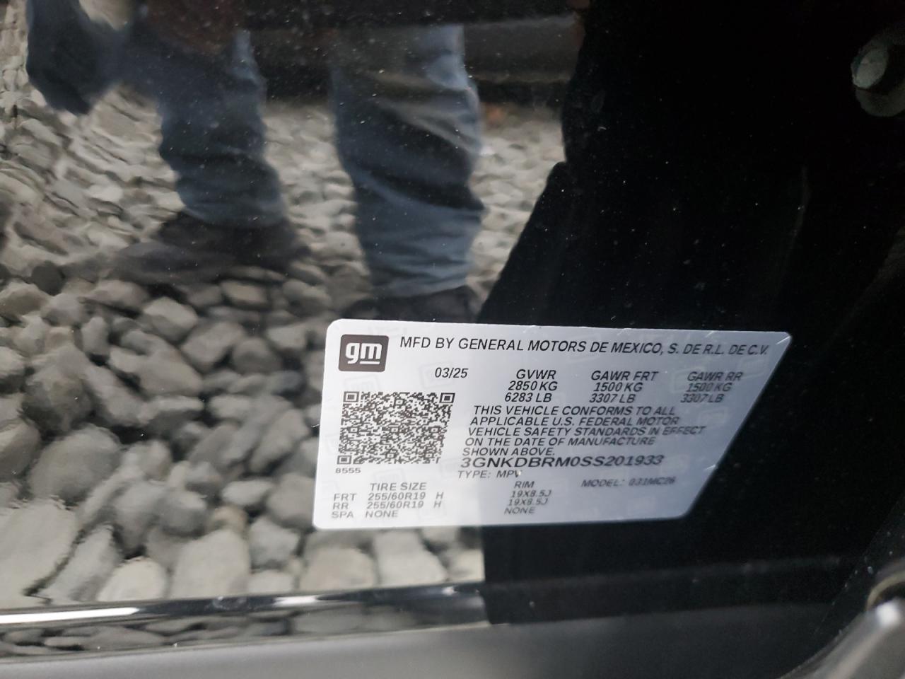 2025 Chevrolet Blazer Lt VIN: 3GNKDBRM0SS201933 Lot: 80162235