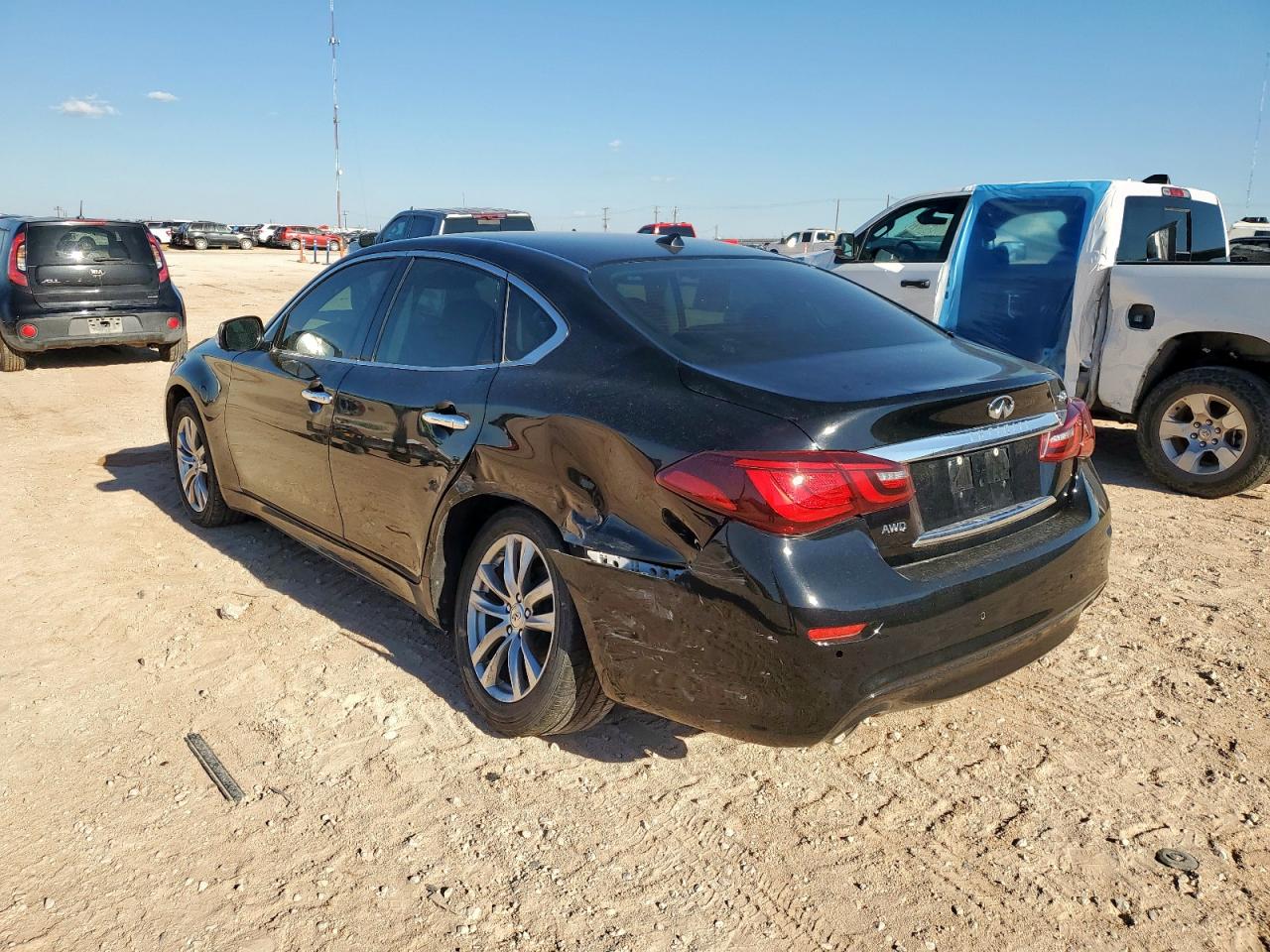 2018 Infiniti Q70 3.7 Luxe black null gas JN1BY1AR8JM220522 photo #3