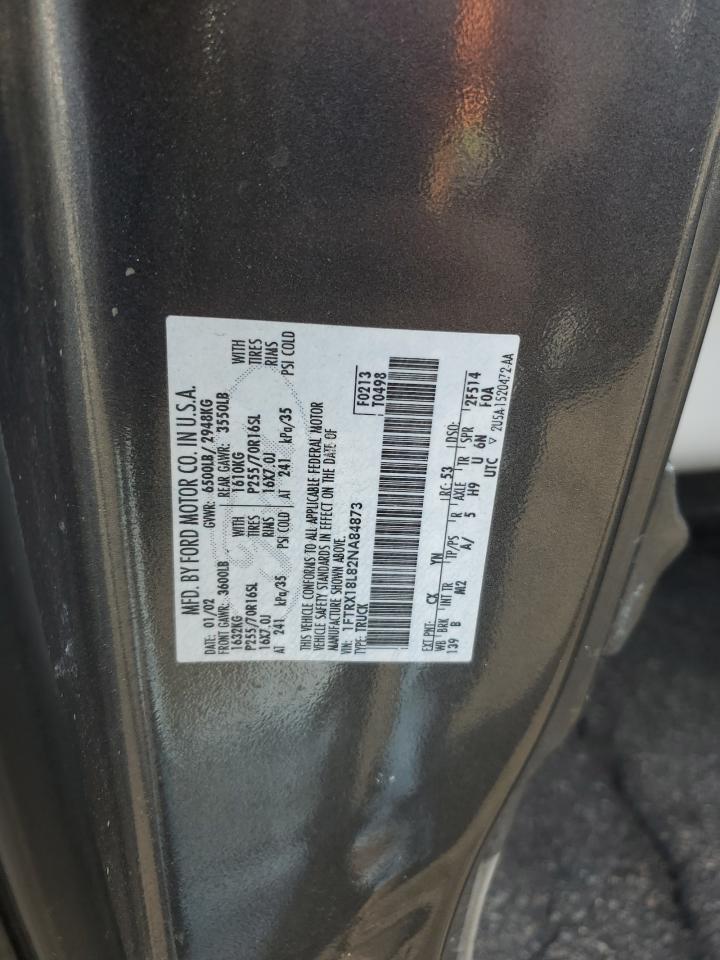 2002 Ford F150 VIN: 1FTRX18L82NA84873 Lot: 80623495