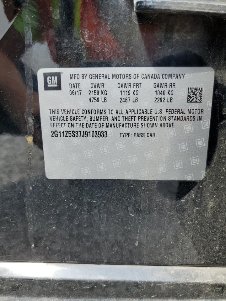 2018 Chevrolet Impala Ls VIN: 2G11Z5S37J9103933 Lot: 70932845