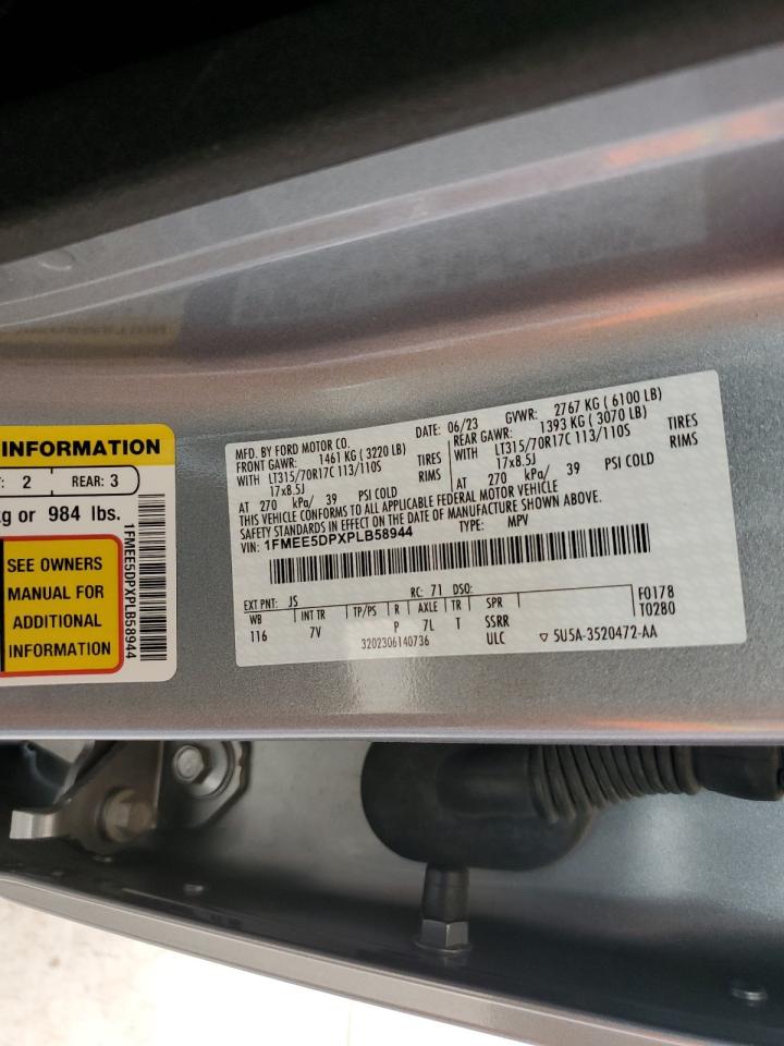 2023 Ford Bronco Base VIN: 1FMEE5DPXPLB58944 Lot: 71264465